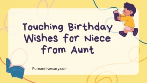 Touching Birthday Wishes for Niece from Aunt