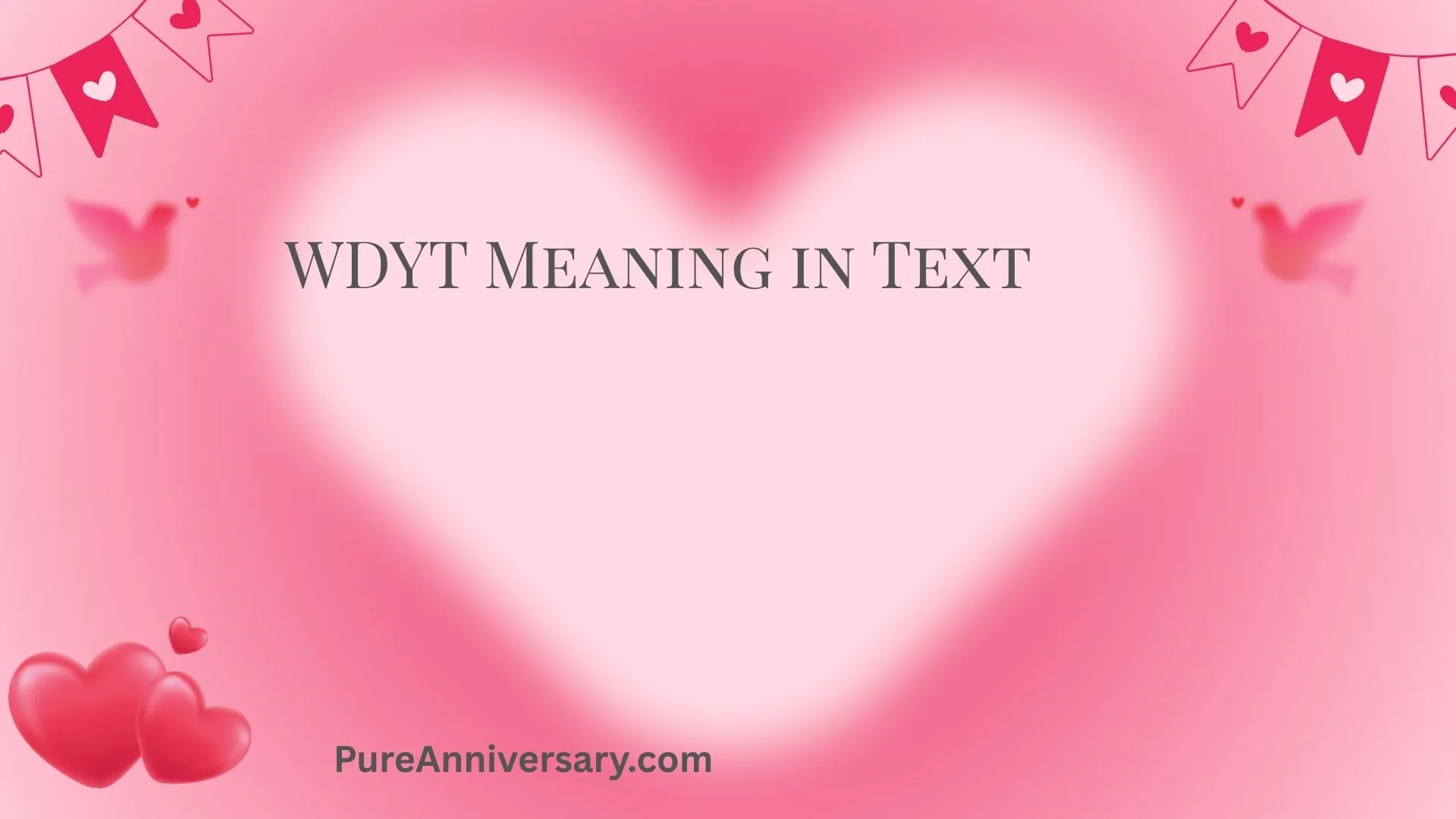 WDYT Meaning in Text